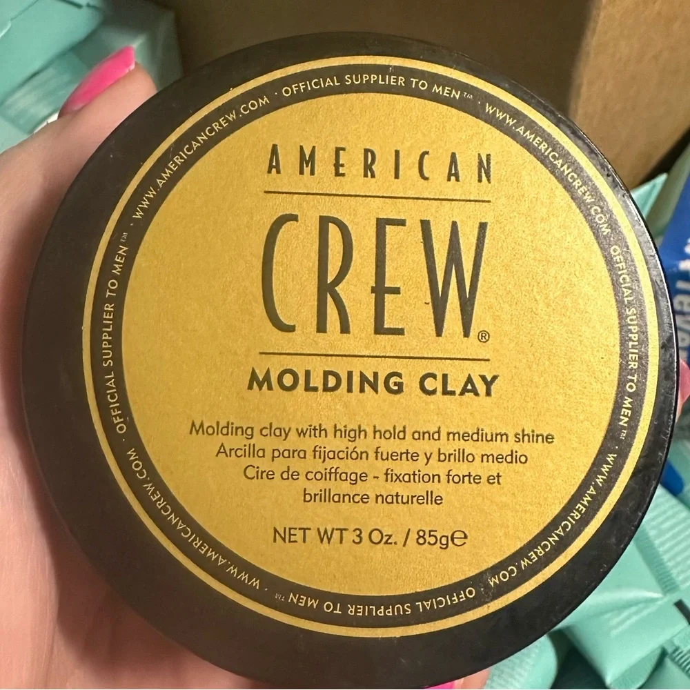 American Crew Men's Hair Molding Clay Styling Gel Strong Hold & Medium Shine